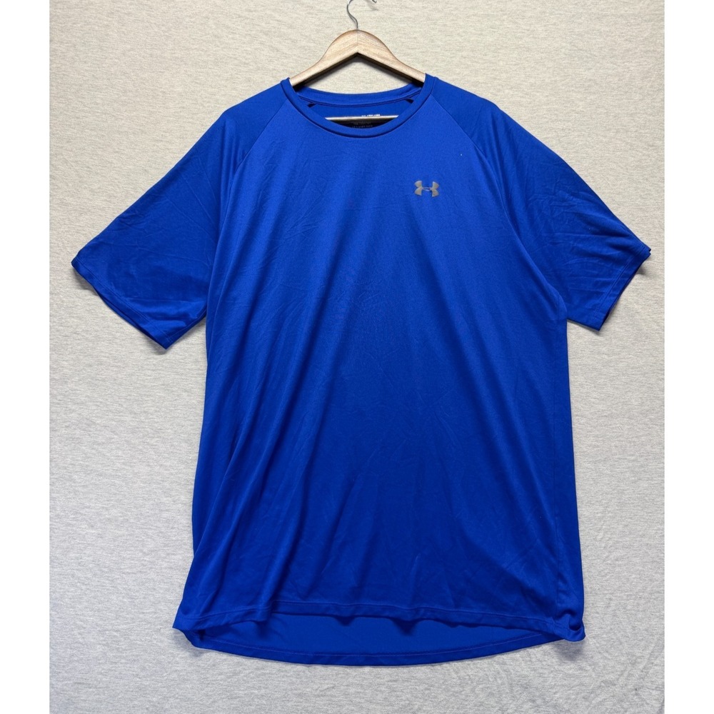 Under Armour The Tech T Shirt Mens 3XL Royal Blue‎ Athletic Workout Gym Training